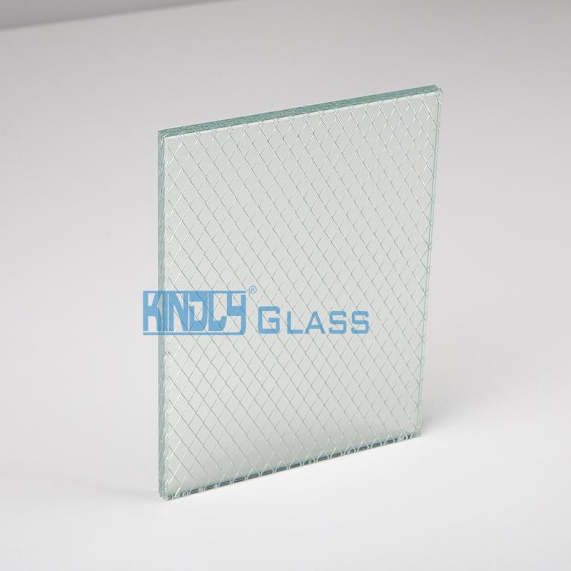 EVA Aluminium Net Clear Laminated Glass